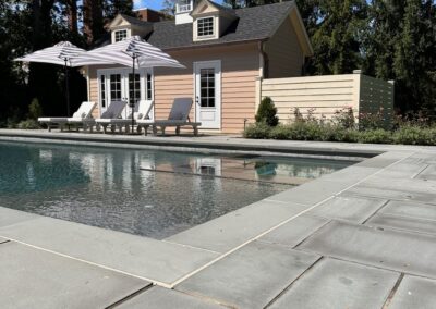 Swimming pool, pool deck